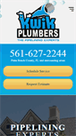 Mobile Screenshot of kwikplumbers.com
